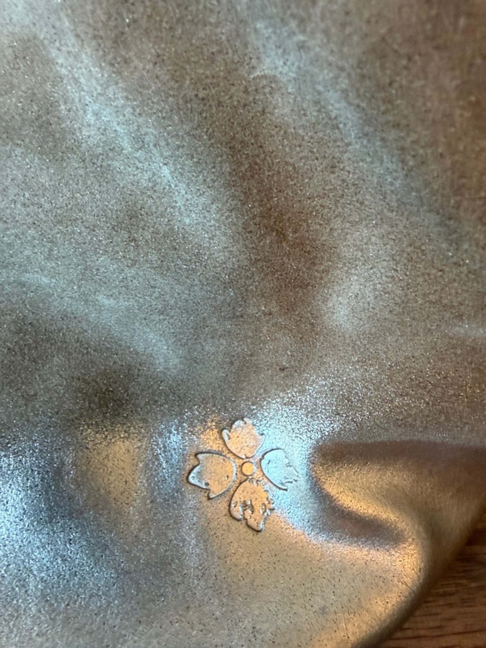 Patricia Nash Tan Suede & Metallic Gold Ombré Hobo with Tassel - Picture 2 of 6